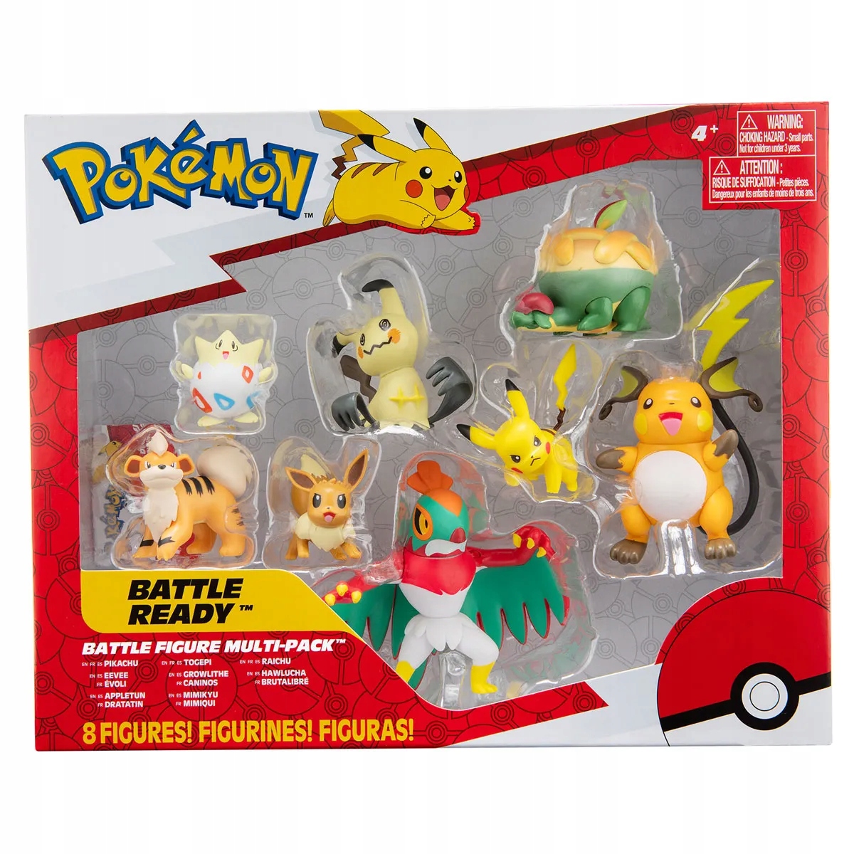 Pokemon Figurki Bitewne Seria 9 – Zestaw 8 sztuk dla małych trenerów