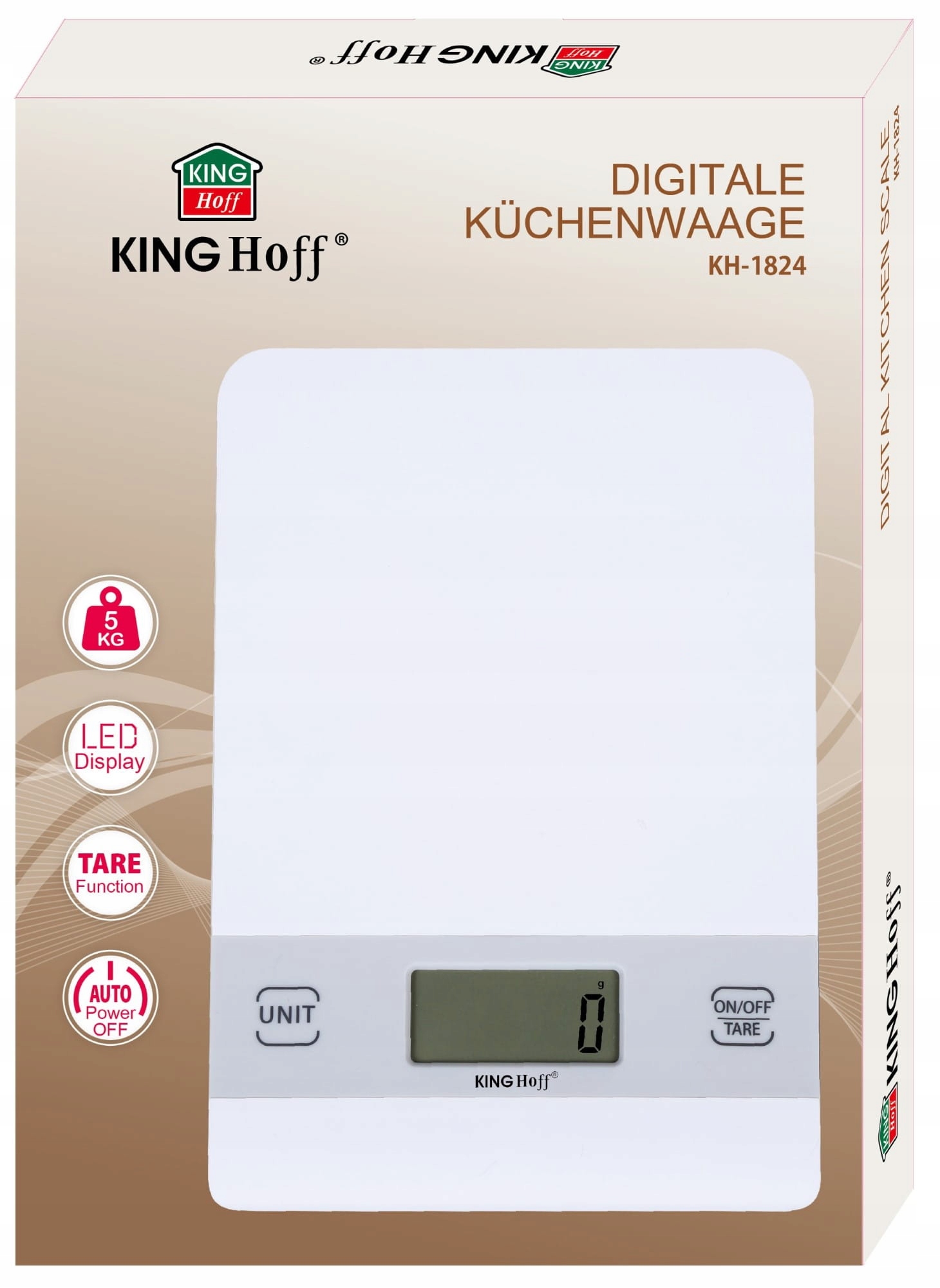 Waga kuchenna KingHoff Elektroniczna Waga Kuchenna KH-1824 – Idealny pomocnik w kuchni
