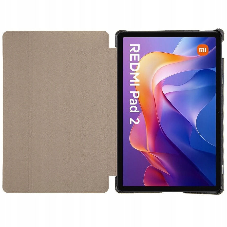 Xiaomi Etui na tablety Book Tri Fold Case Redmi Pad 2 Black – Elegancka ochrona dla Twojego tabletu