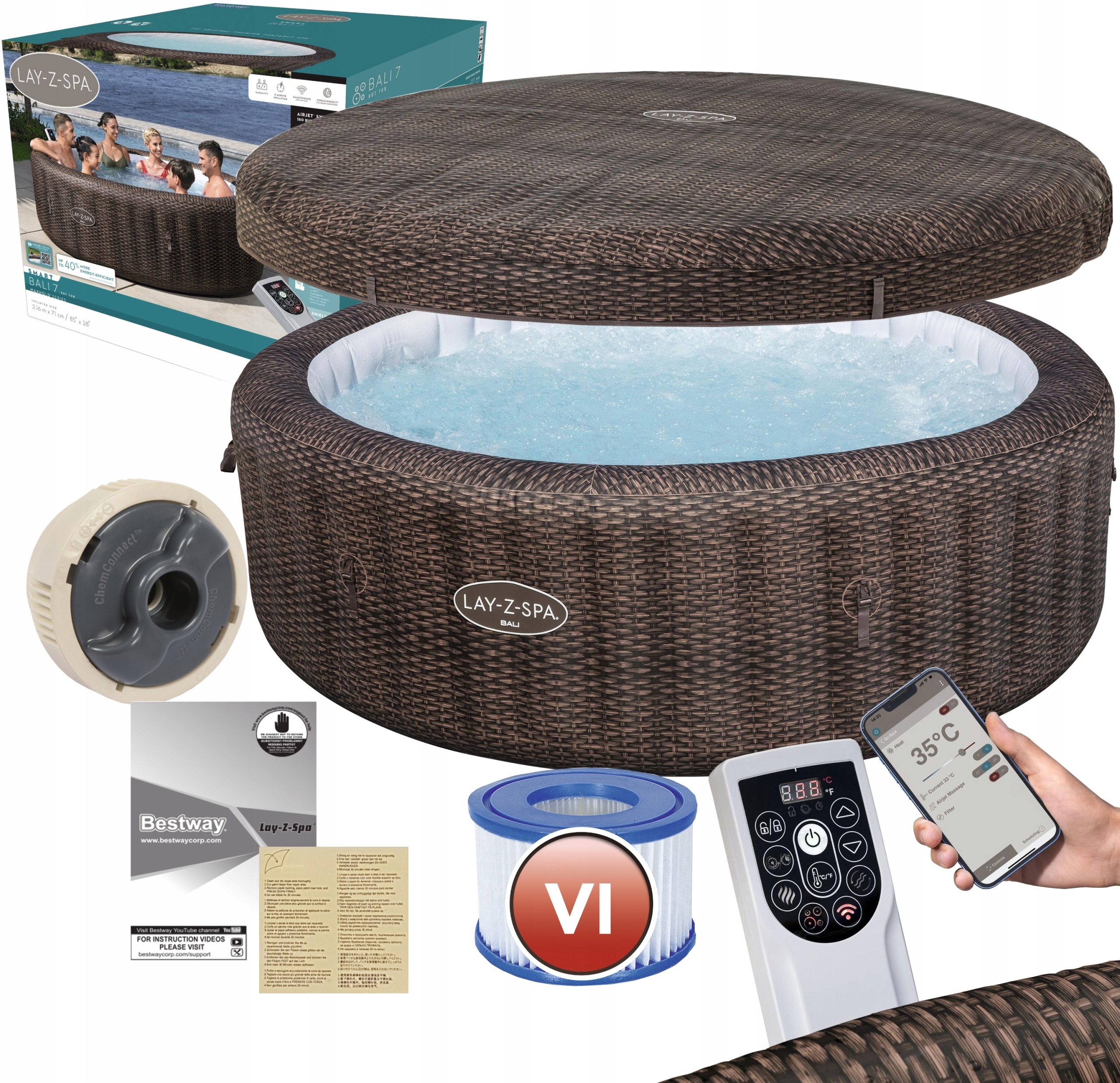 Lay-Z-Spa Bali SMART Air Jet – Luksusowe domowe spa dla całej rodziny