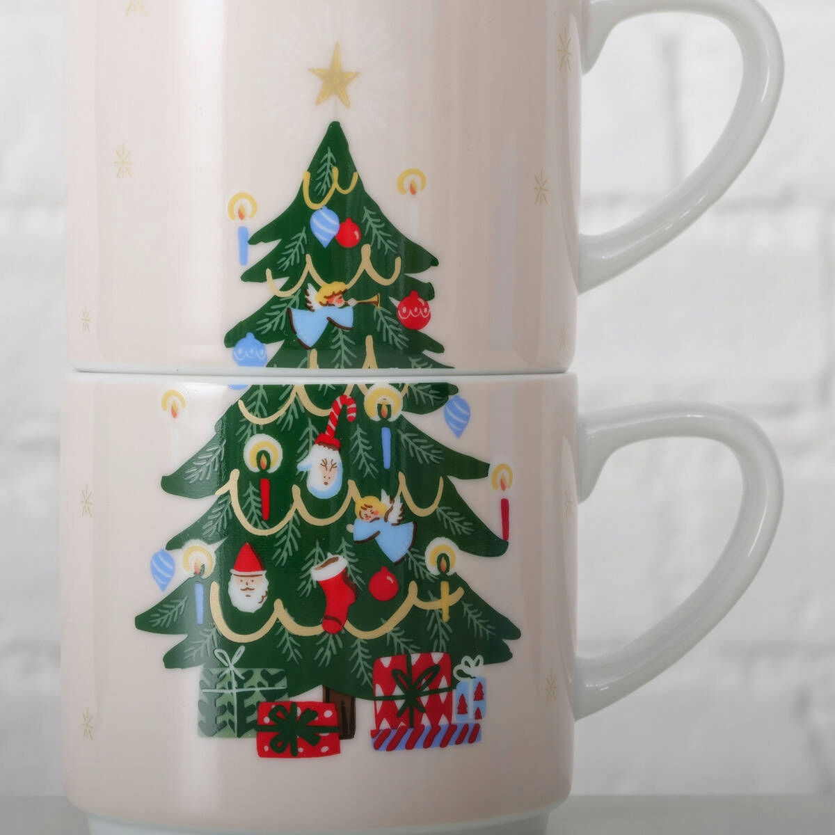 Zestaw kubków porcelanowych HANNA 340 ml – Elegancja i funkcjonalność w Twoim domu