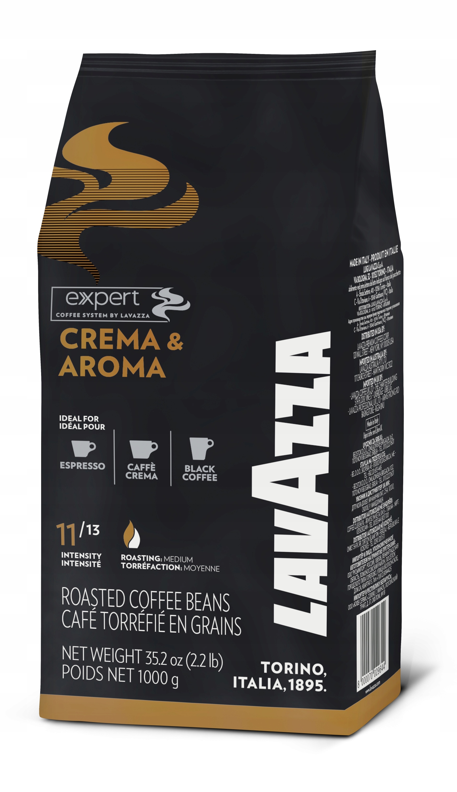 Kawa ziarnista Lavazza Crema e Aroma 1 kg – Doskonały wybór dla miłośników espresso