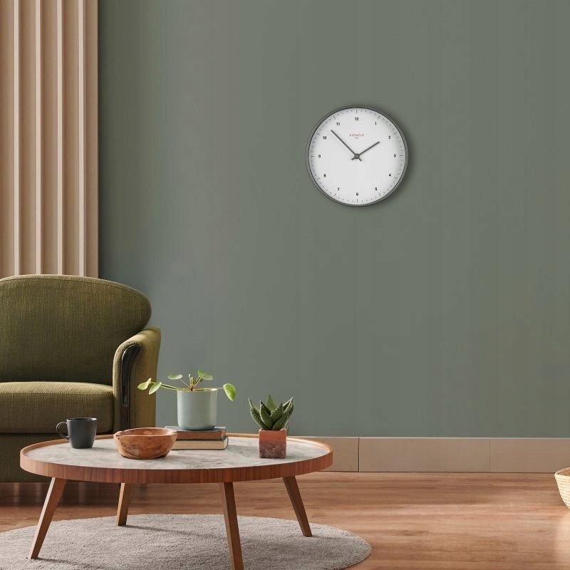 Zegar ścienny KIENZLE DCF Classic 25 cm – Elegancja i nowoczesność w Twoim wnętrzu