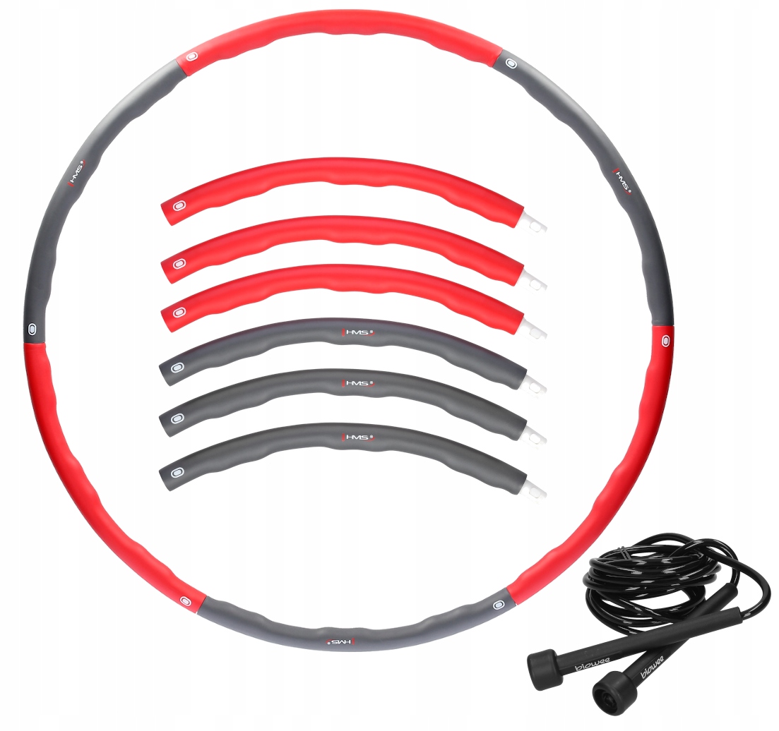 Hula-Hop Red/Grey 100cm (HHP002) – Idealny wybór dla aktywnych
