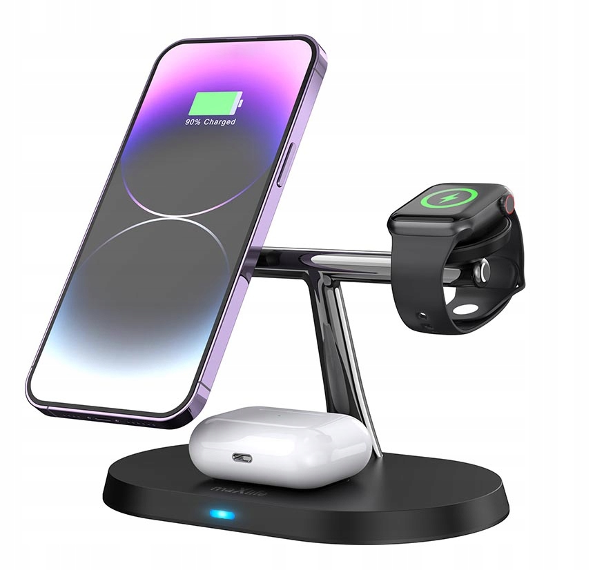 Ładowarka bezprzewodowa MaxLife 3w1 MXWC-03 15W – Wygodne ładowanie dla wszystkich urządzeń