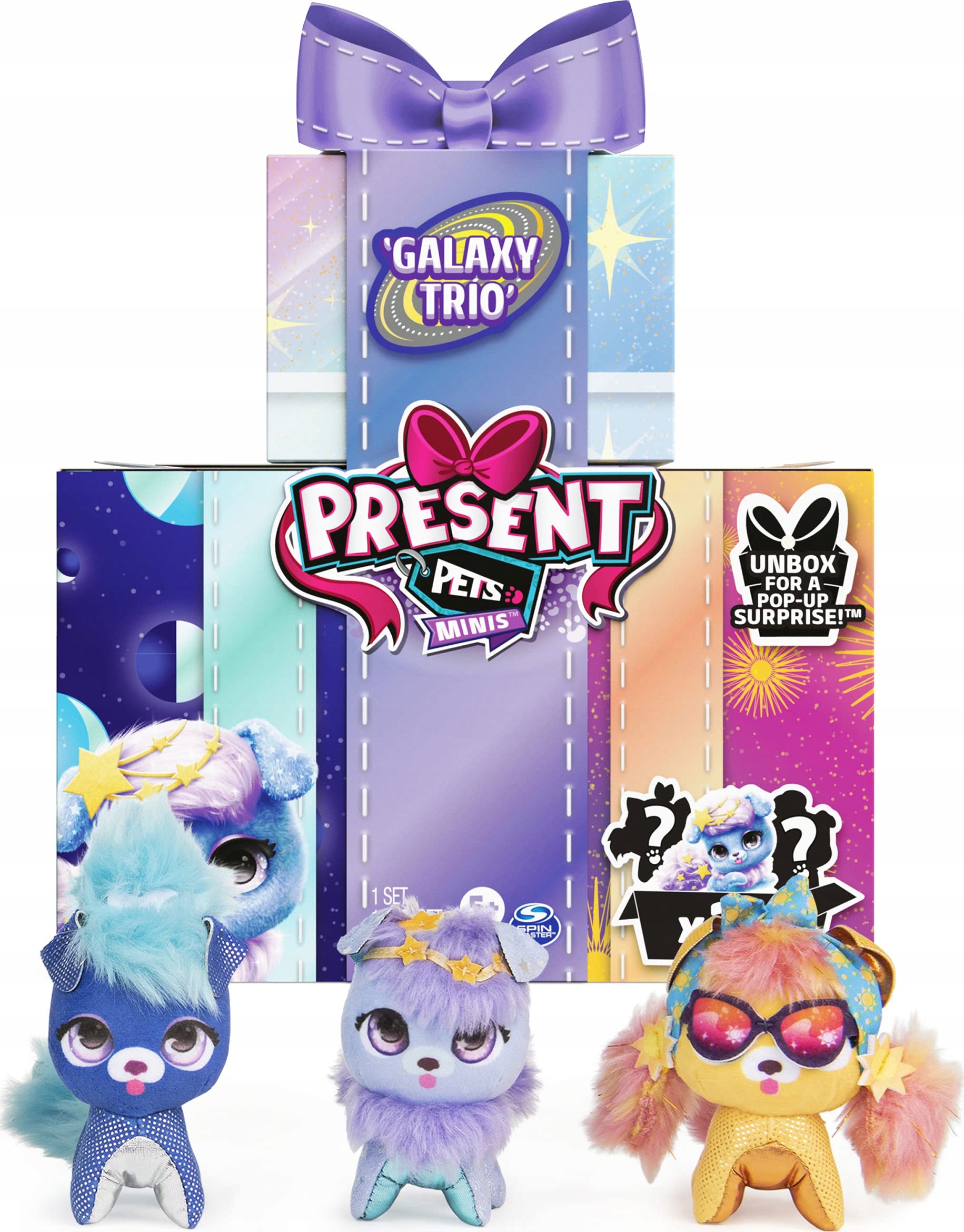 Present Pets Minis Galaxy 3-Pack – Urocze pluszowe zwierzątka do zabawy