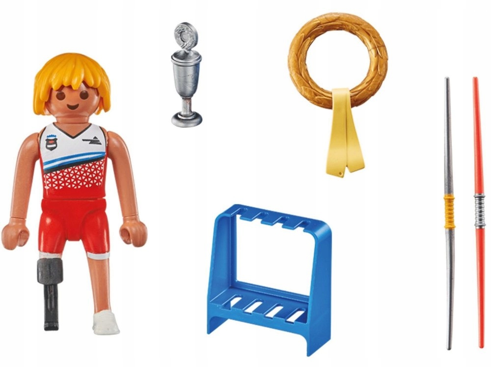 Paraolimpijski oszczepnik z akcesoriami – Zestaw do kreatywnej zabawy