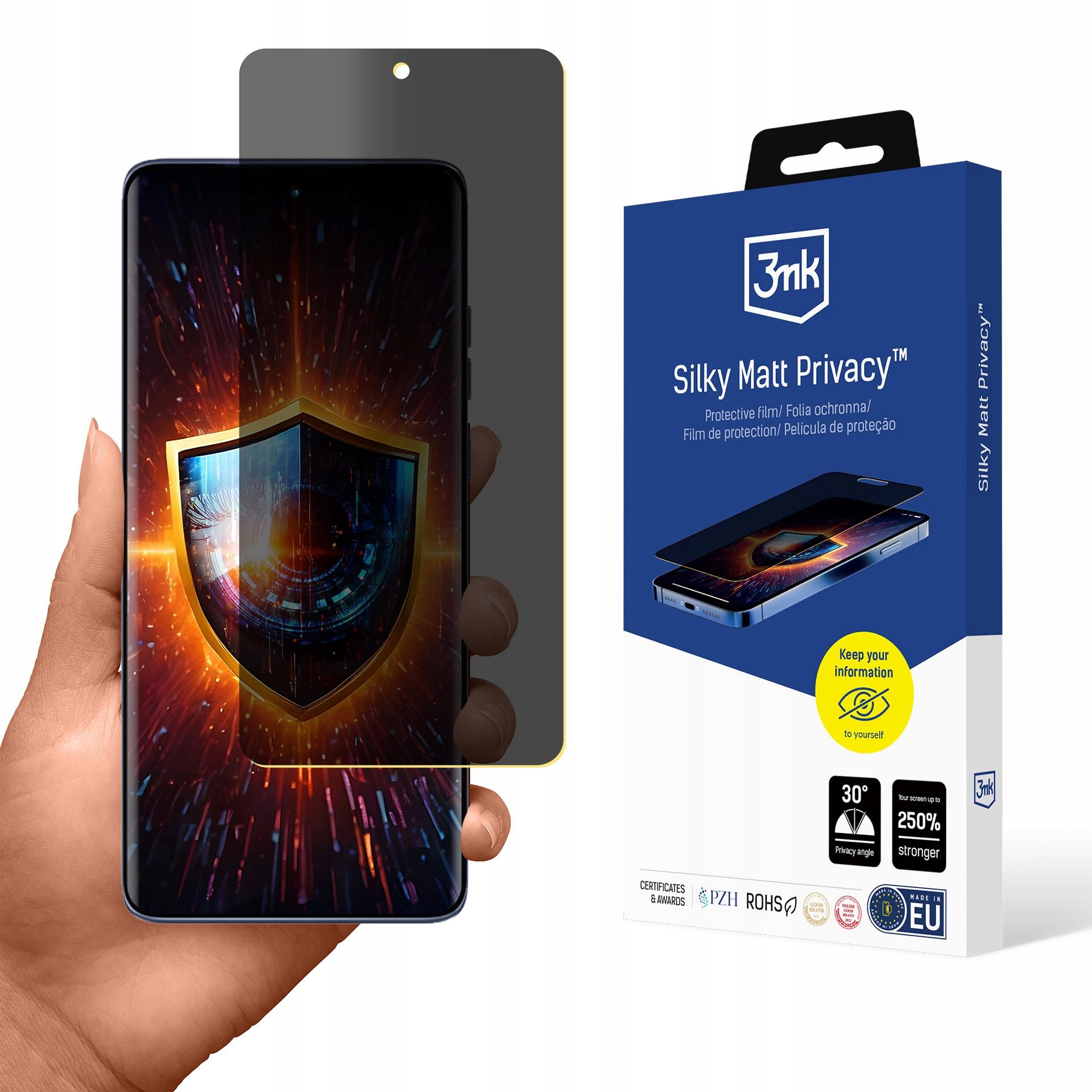 Folia prywatyzująca 3MK Silky Matt Privacy do Motorola Edge 60 Fusion – Ochrona i komfort