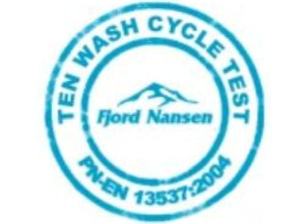 Ten Wash Cycle Test  Fjord Nansen PN-EN 13537:2004