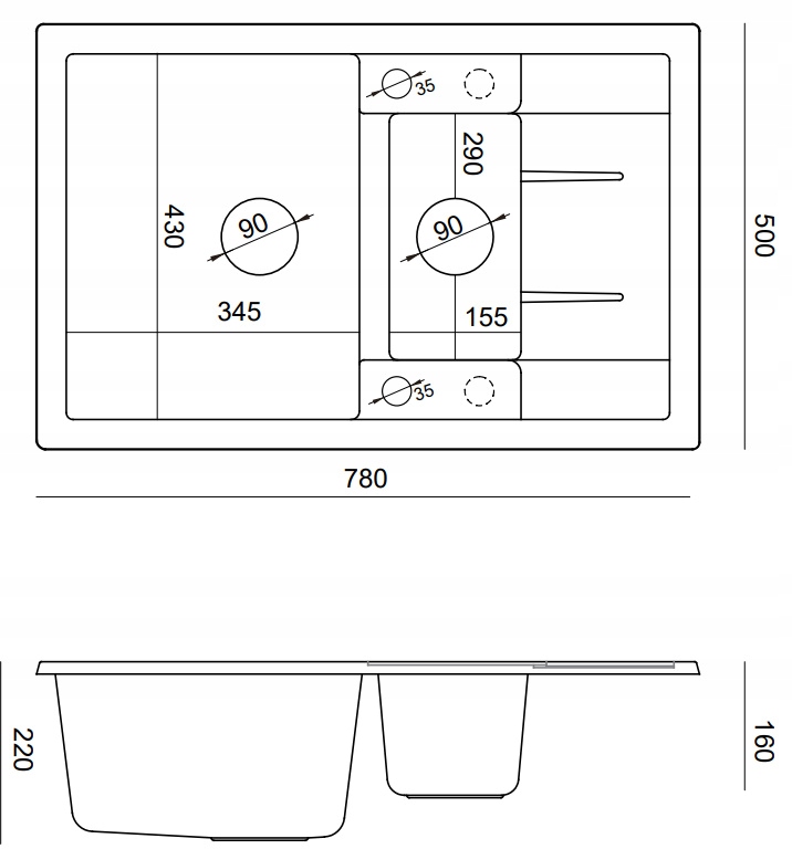 Wymiary i specyfikacja zlewozmywaka MORGAN 156 – Wszystko, co musisz wiedzieć
