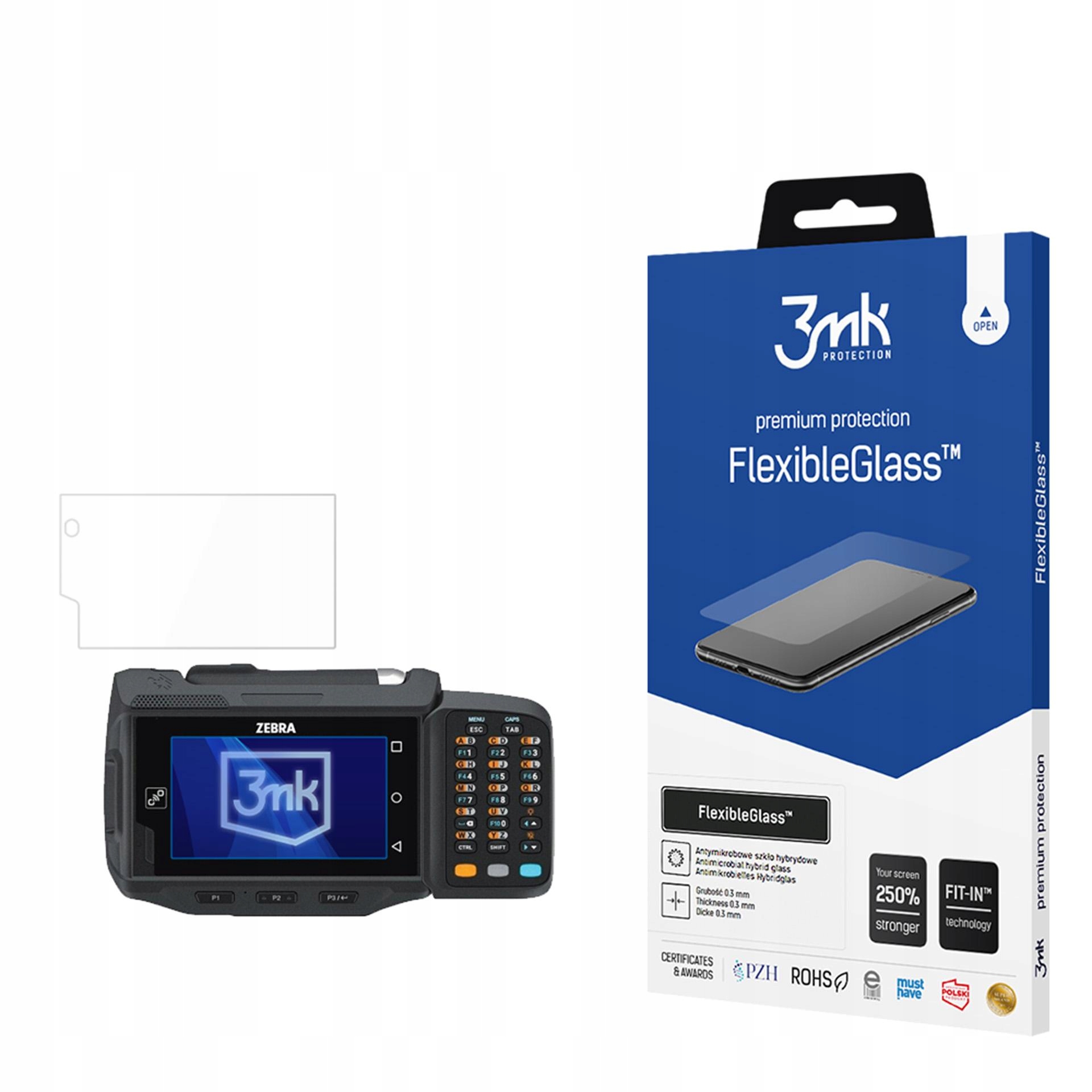 Zebra WT6000/WT6300 - 3mk FlexibleGlass – Doskonała ochrona dla Twojego smartfona