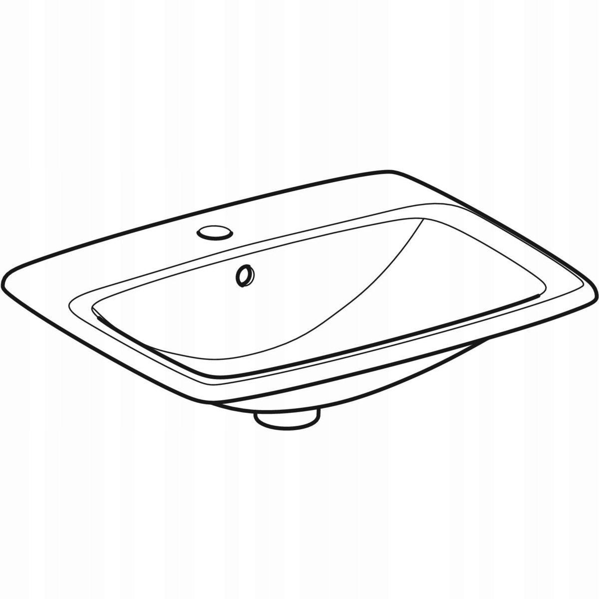 Nowoczesny design umywalki wpuszczanej w blat