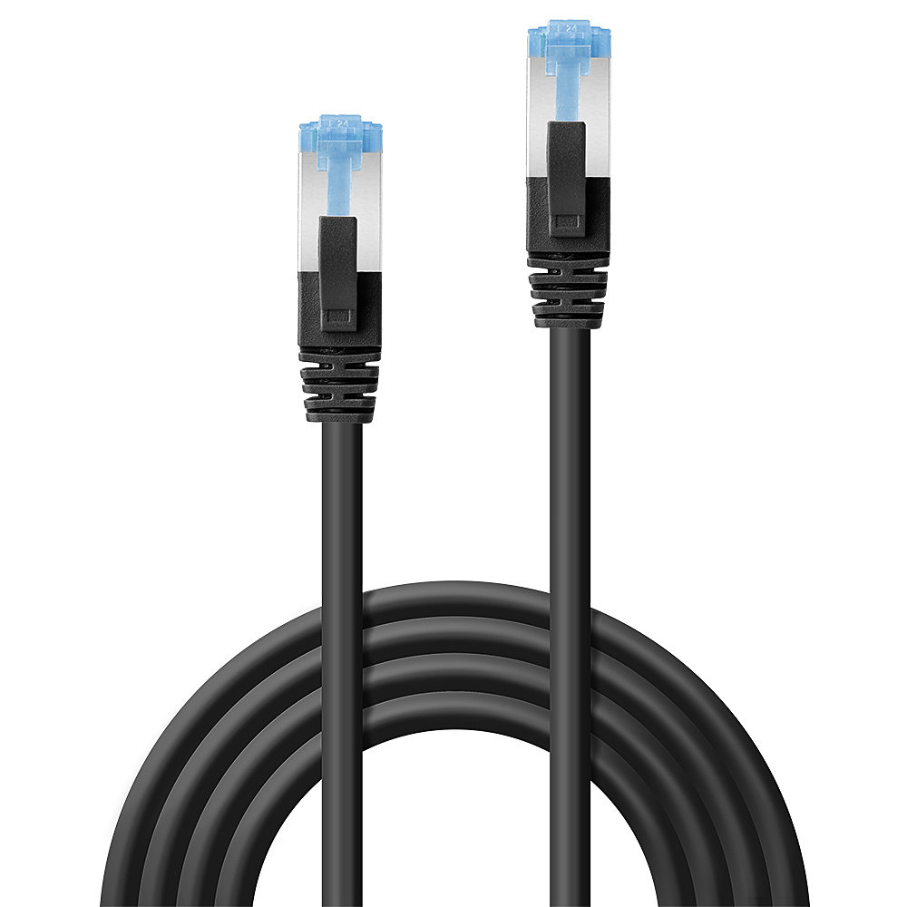 Lindy 47182 kabel sieciowy Czarny 7,5 m Cat6a S/FTP (S-STP) – Wysoka jakość połączeń