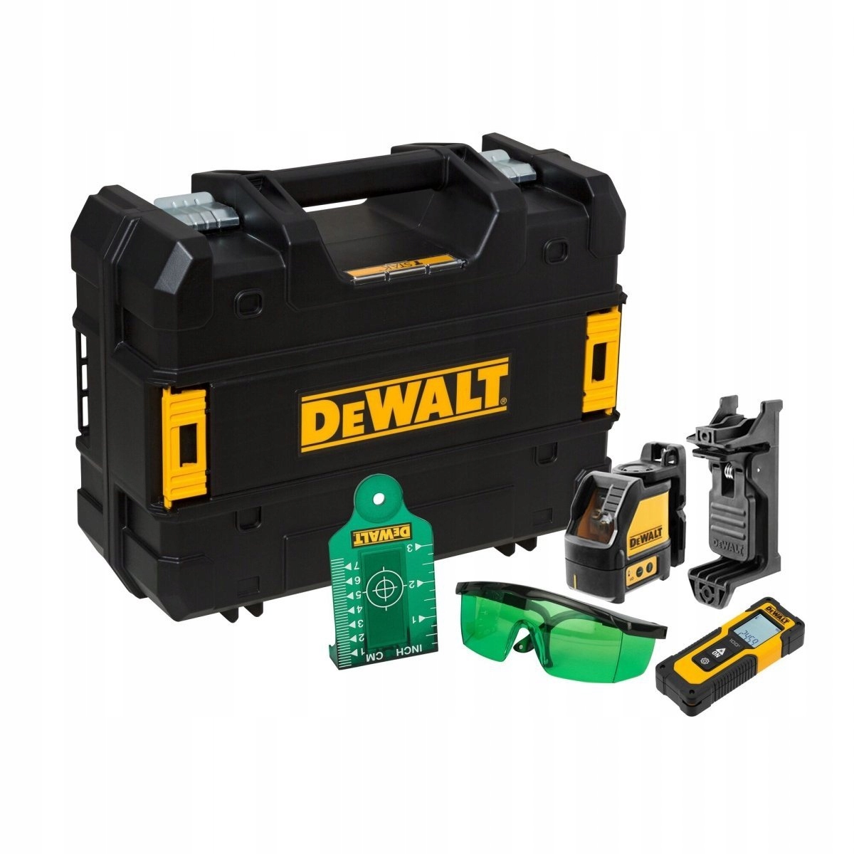 Laser krzyżowy DEWALT DW0887100-1 z dalmierzem – Precyzyjne narzędzie do pomiarów