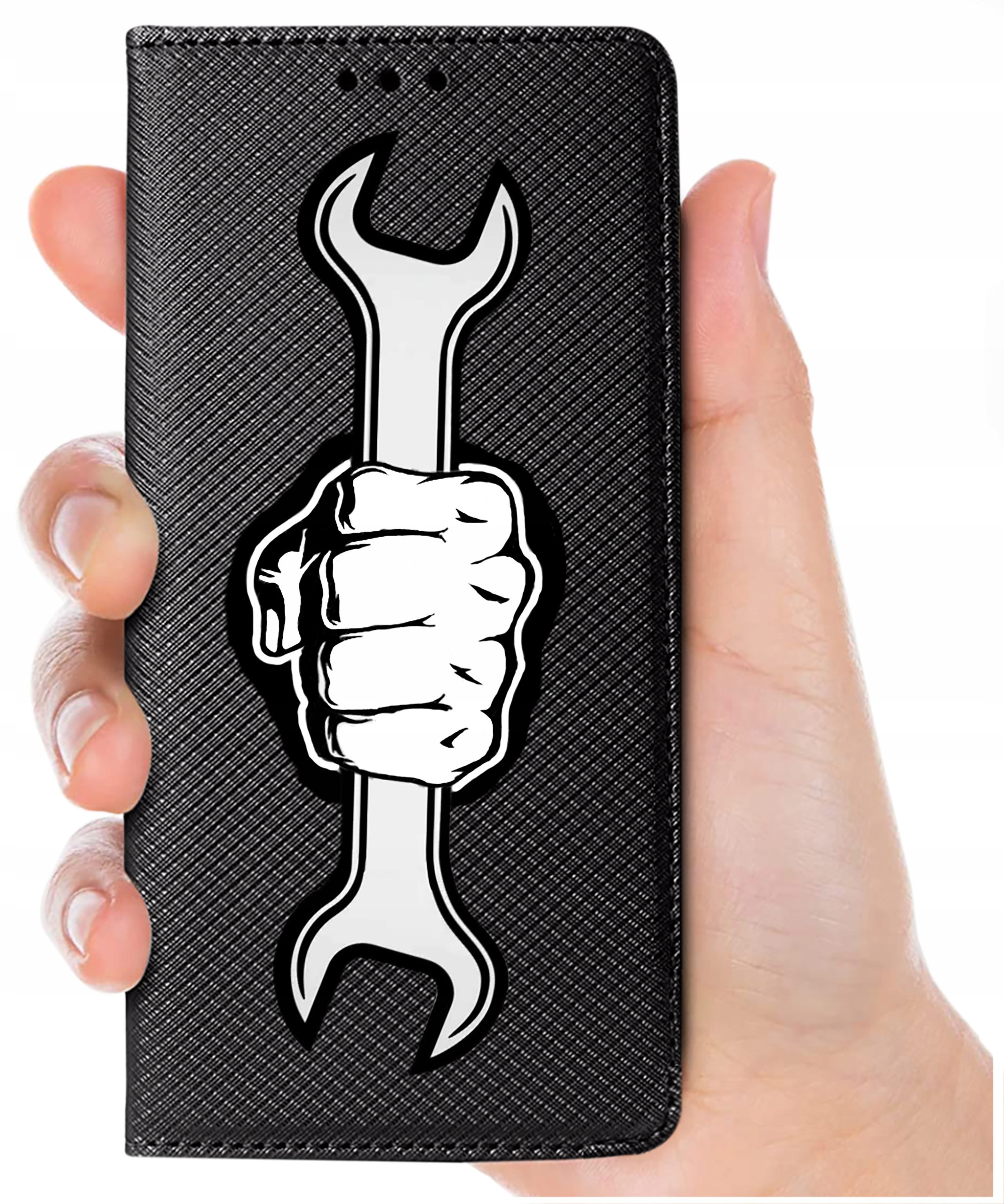 Antypoślizgowa faktura i zamykanie na magnes