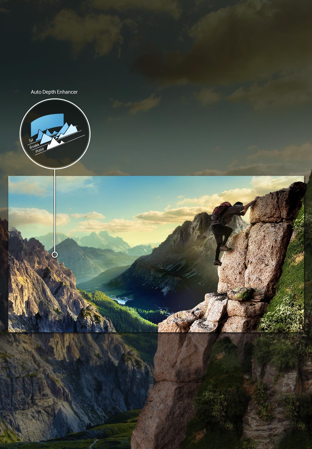 Poczuj głębię zakrzywionego ekranu 