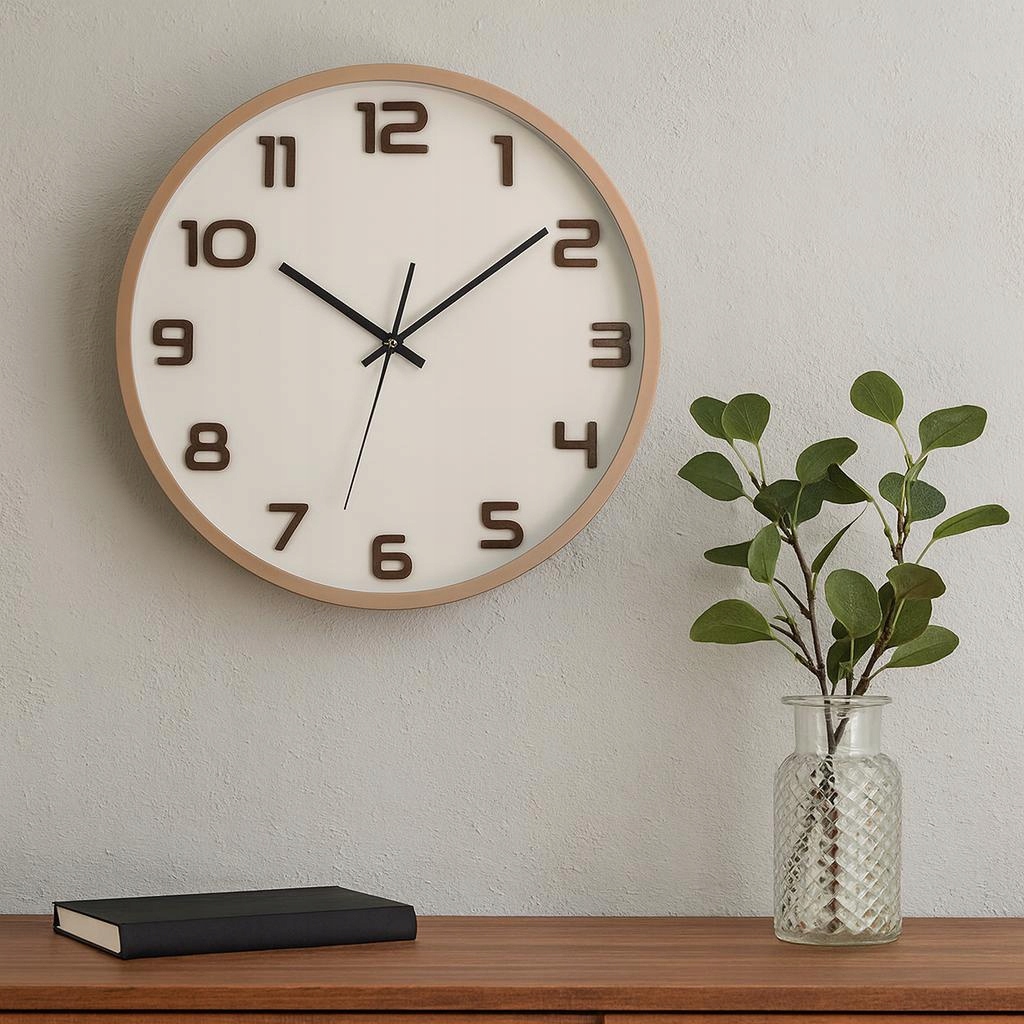 Zegar ścienny TID, Ø 35 cm – Nowoczesny dodatek do Twojego wnętrza