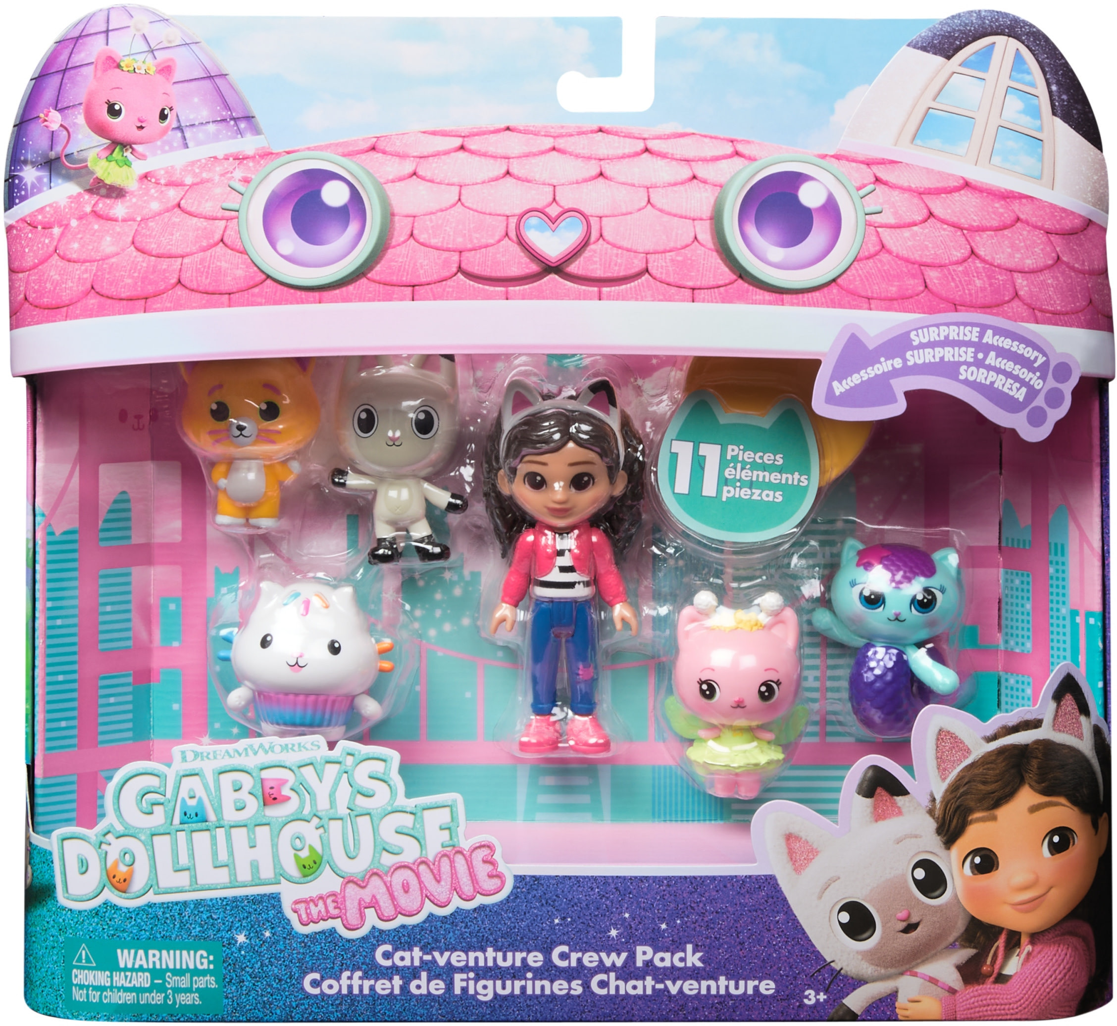 Gabby's Movie Big Cat-Venture 6 Figure Giftset – Odkryj magiczny świat Gabiny