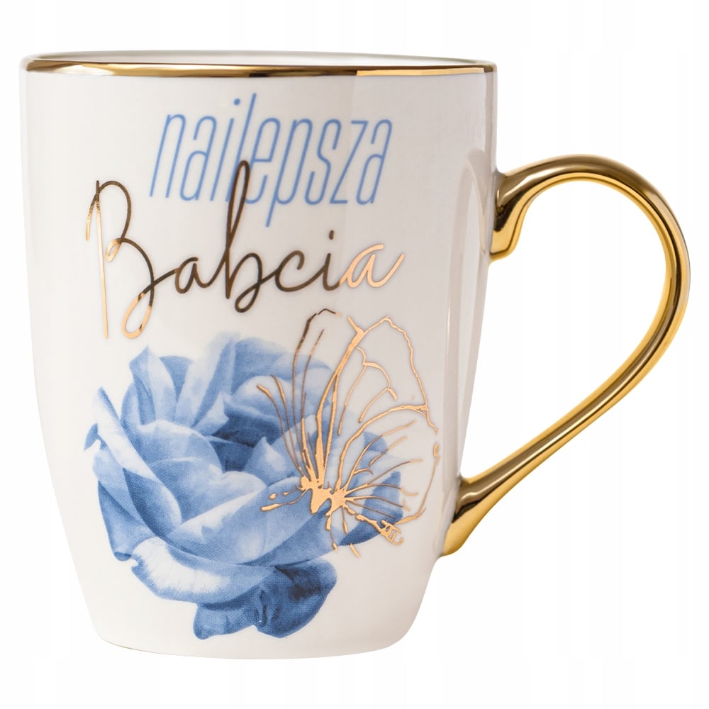 Elegancki kubek z napisem „Najlepsza Babcia”