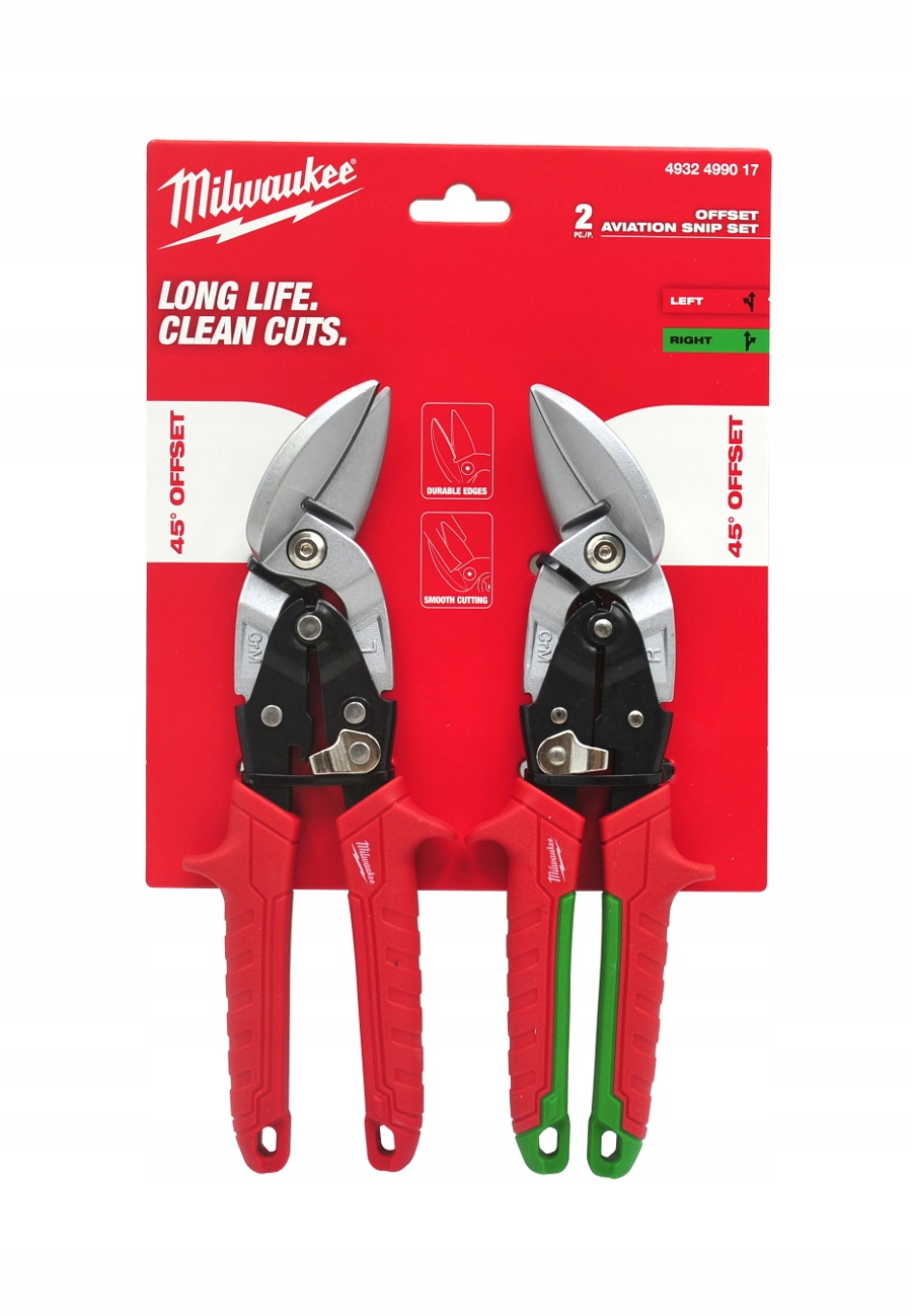 Zestaw nożyc lewych i prawych do różnych zastosowań