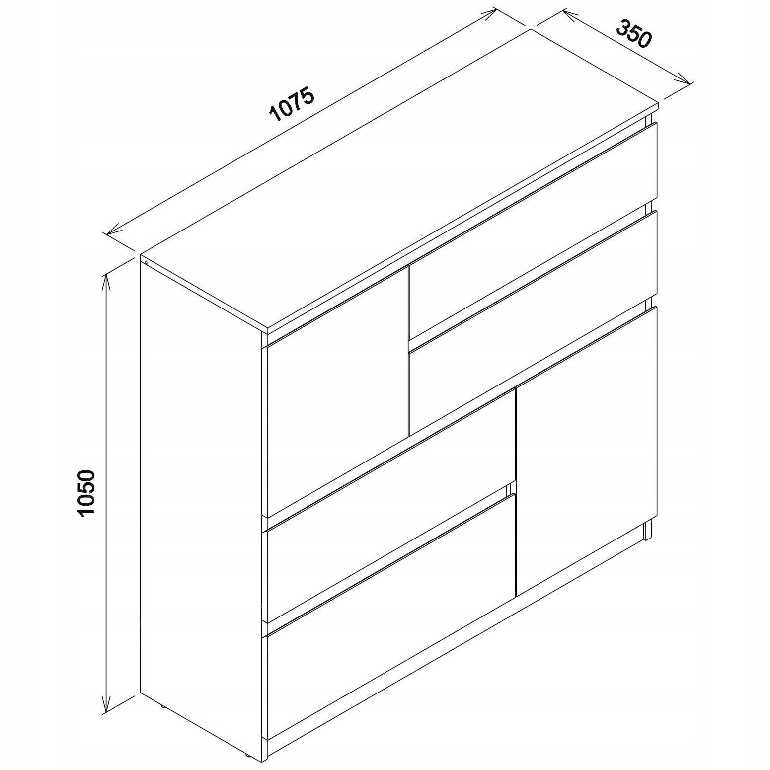 Estetyczne wykończenie z frezowanymi frontami