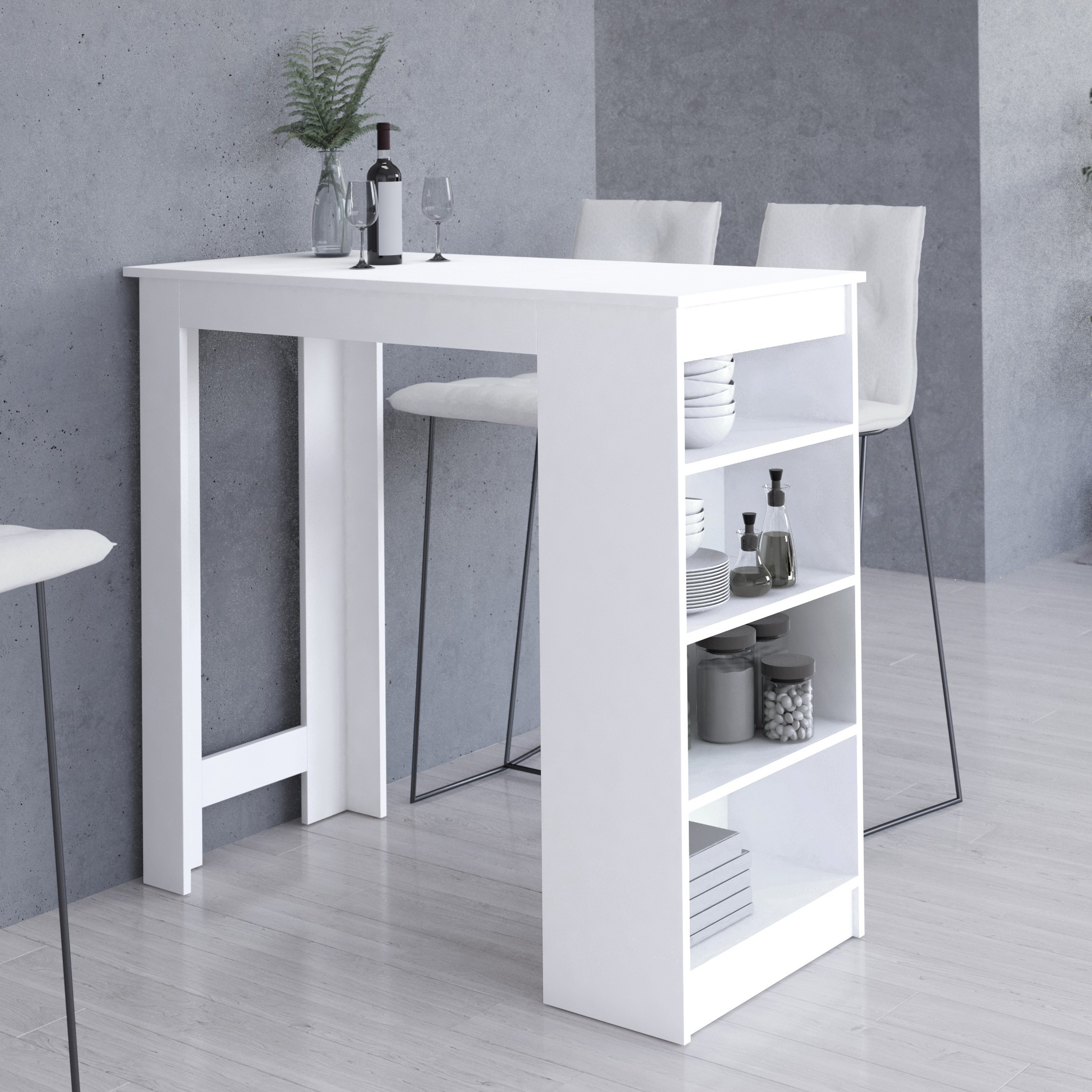 Baro Stół Hoker Biały – Idealne rozwiązanie do nowoczesnych wnętrz