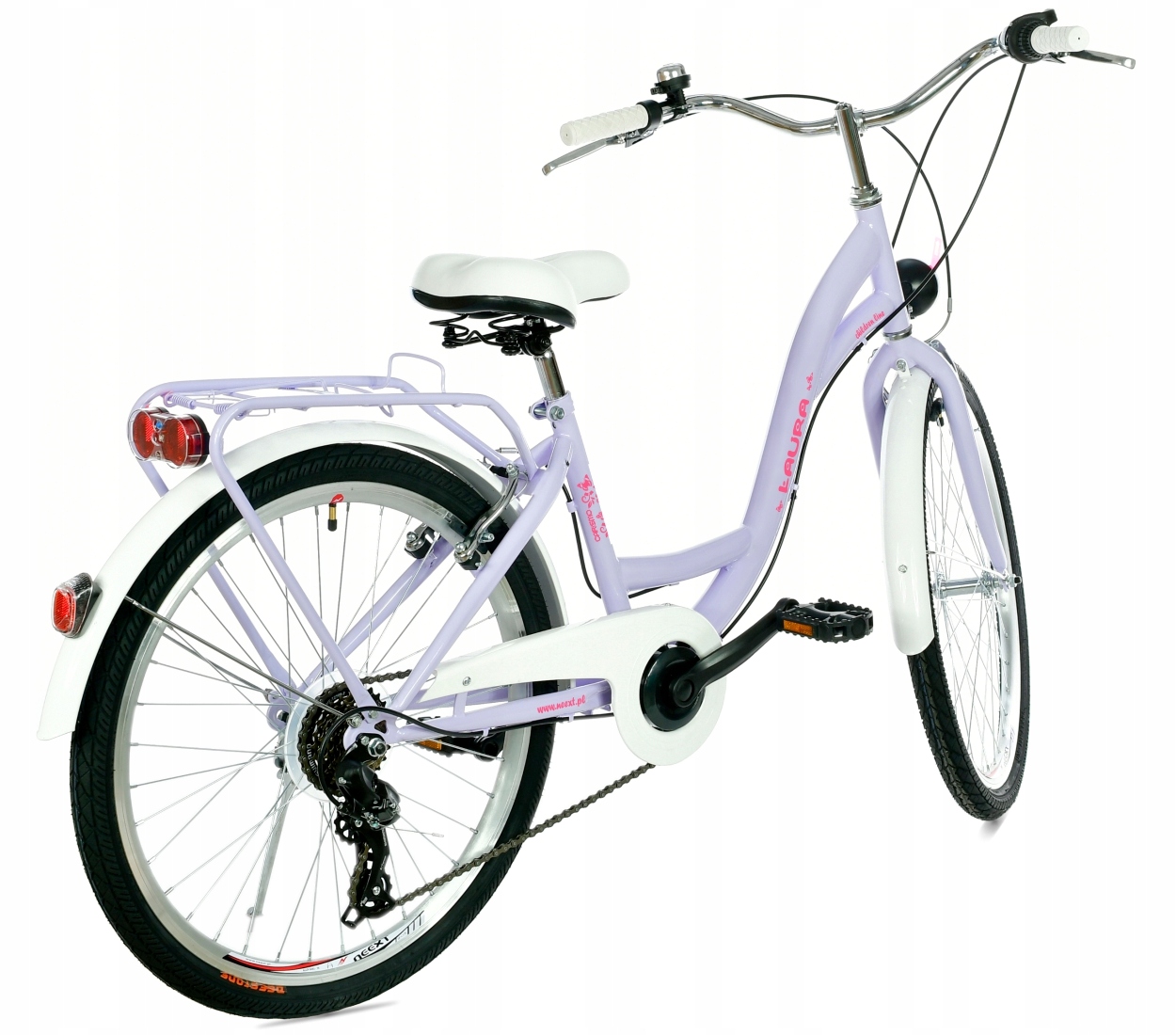 Dziewczęcy Rower Miejski 24 LAURA 6 bieg SHIMANO Kod producenta N0LA24V6CS355BR