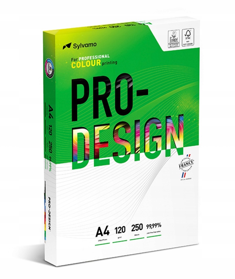 Papier Ksero A4 Satynowany Pro-Design 120g – Idealny do Kolorowego Druku Cyfrowego