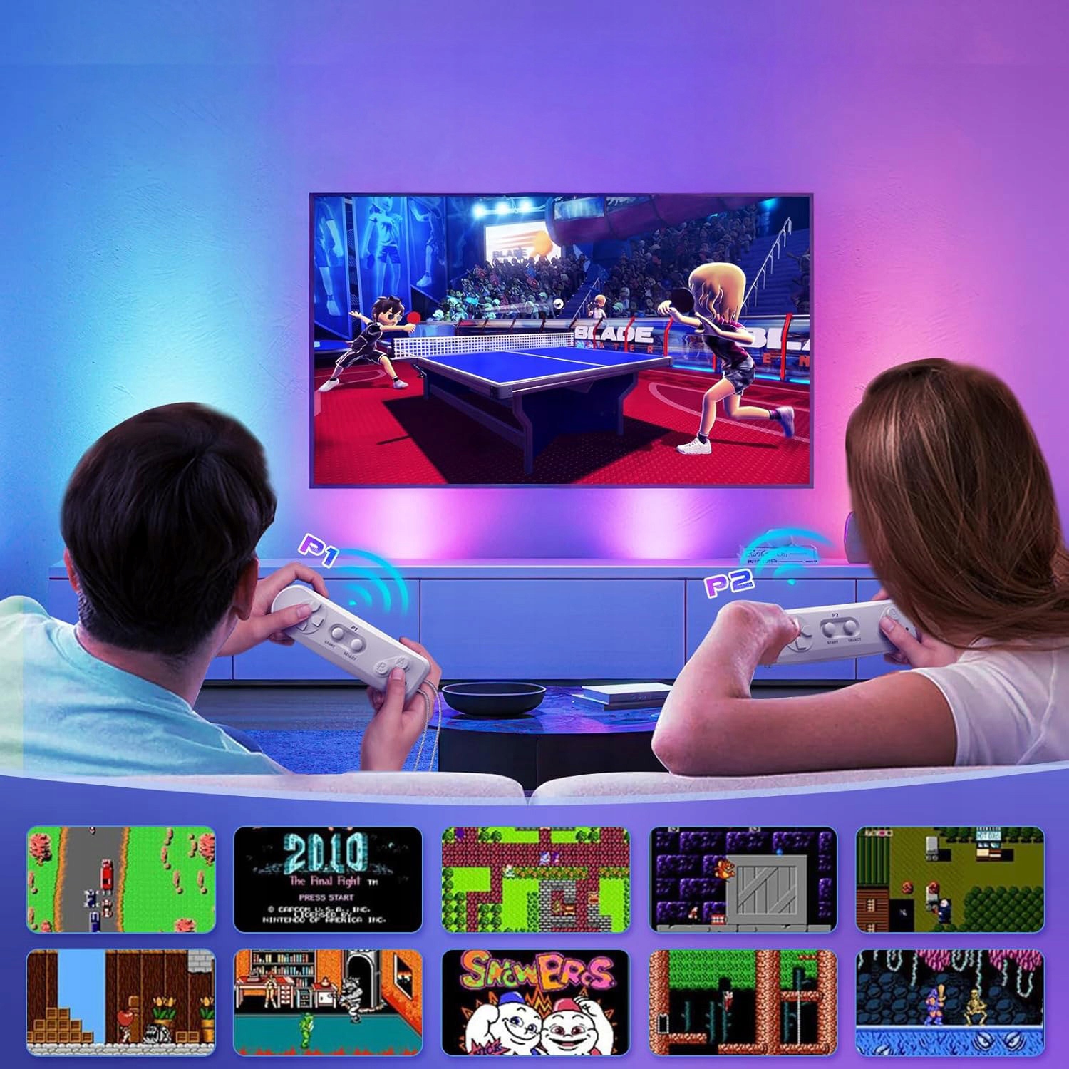 Wbudowane oświetlenie i różne tryby taneczne