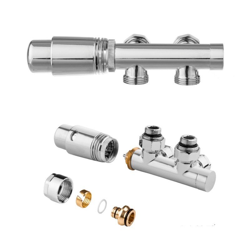 Invena INVENA DUOPLEX DO DOLNEGO PODL.50MM CHROM - CZ-88-015 – Efektywne rozwiązanie dla systemów grzewczych