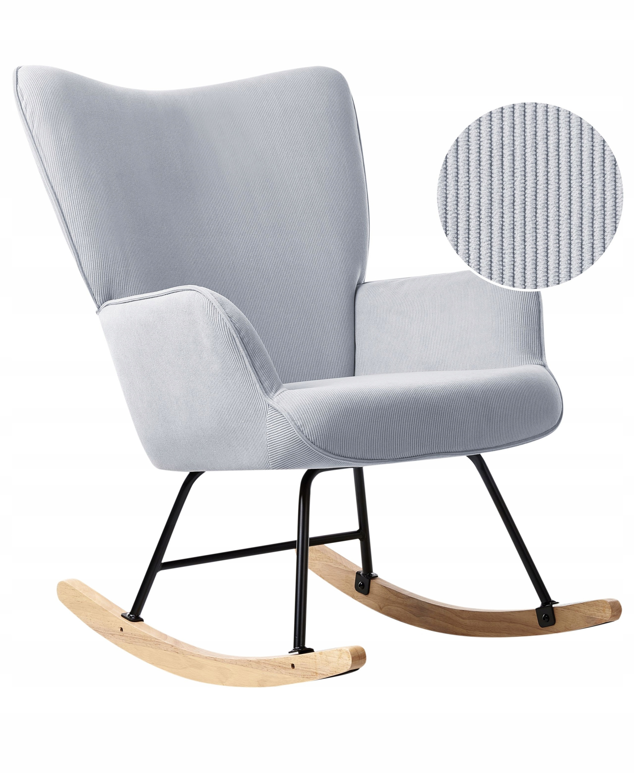 Fotel bujany ARSET Sztruks Błękitny – Idealne miejsce do relaksu