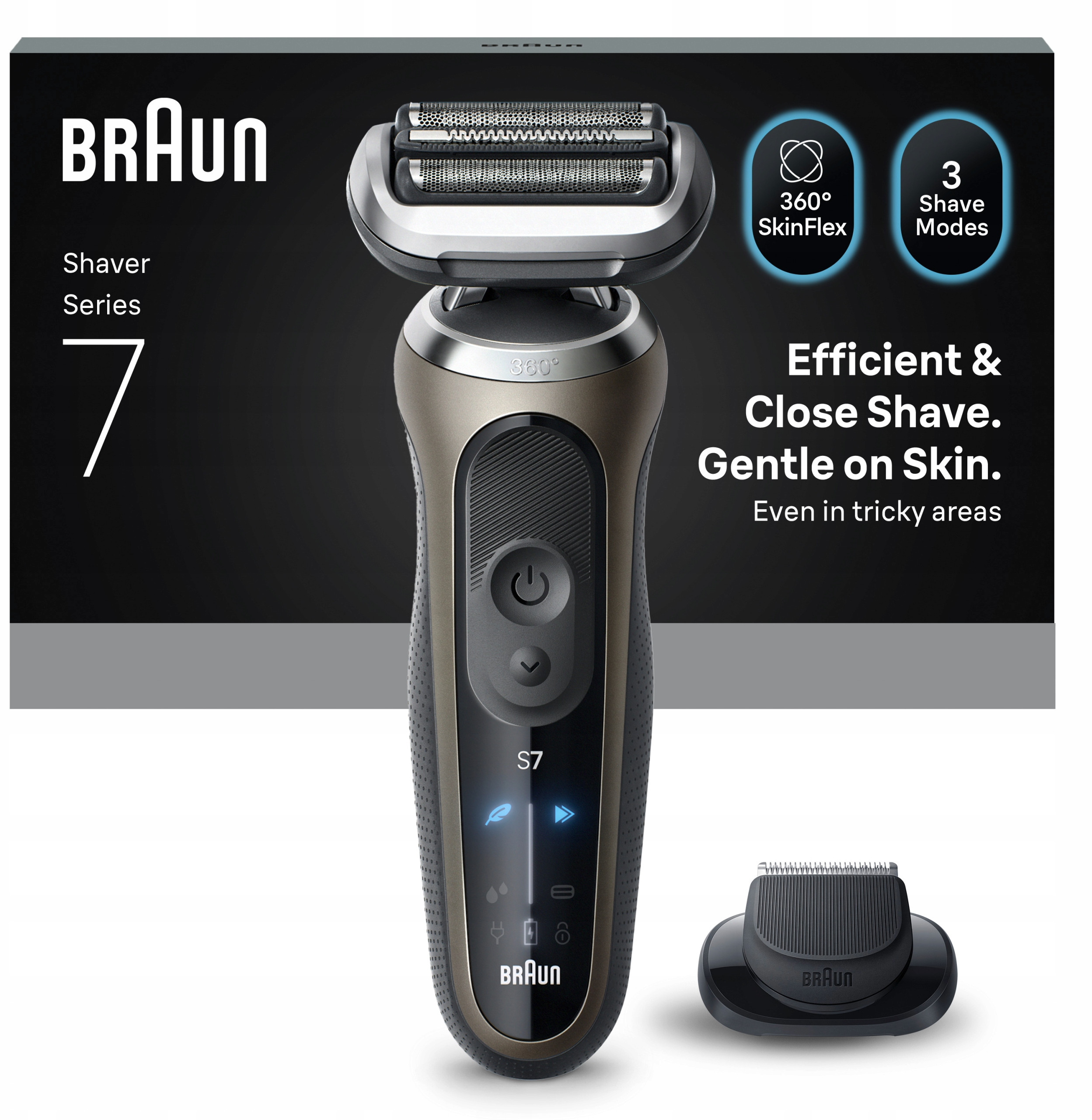 Golarka elektryczna Braun Series 7 72-C1200S – Doskonałe golenie dla mężczyzn