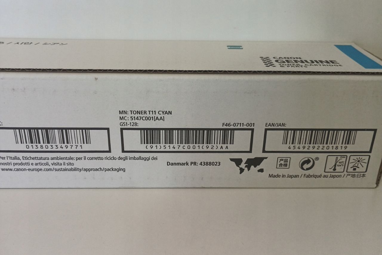 Informacje o producencie i kodzie EAN