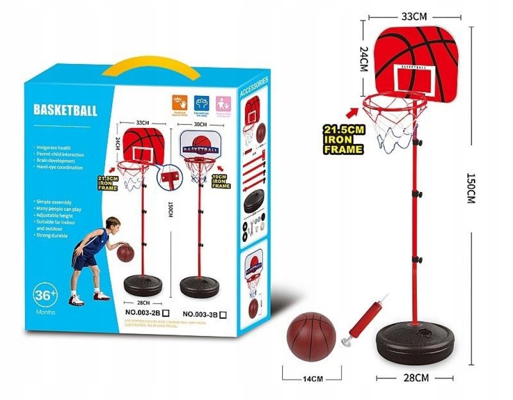 Zestaw do gry w koszykówkę z piłką 14cm – Idealna zabawa dla dzieci