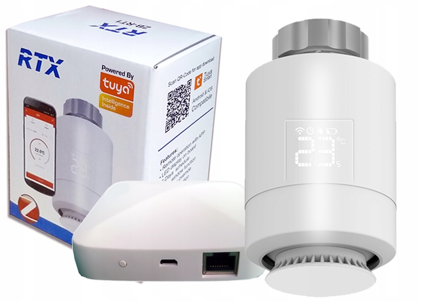 Głowica Termostat + Bramka ZigBee LAN TUYA SET1 – Inteligentne zarządzanie temperaturą w Twoim domu