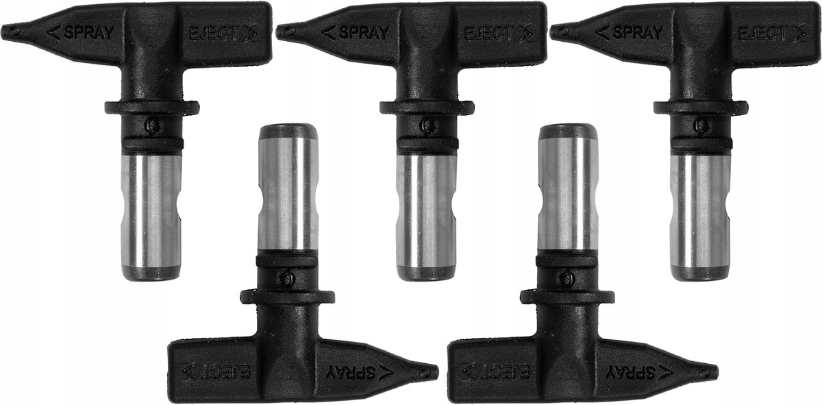 Uniwersalne dysze o różnych rozmiarach: 513, 515, 517, 519, 521