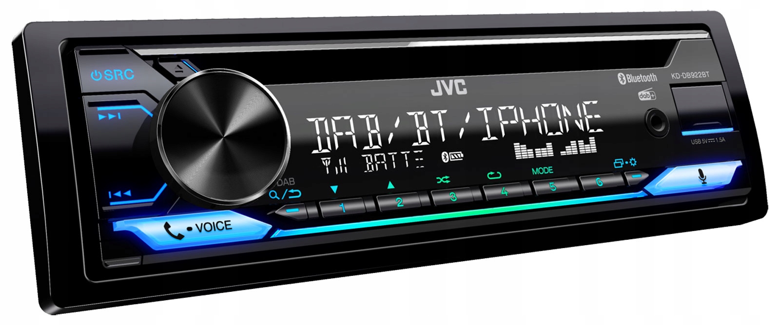 Cyfrowy tuner DAB+ i analogowy FM z RDS