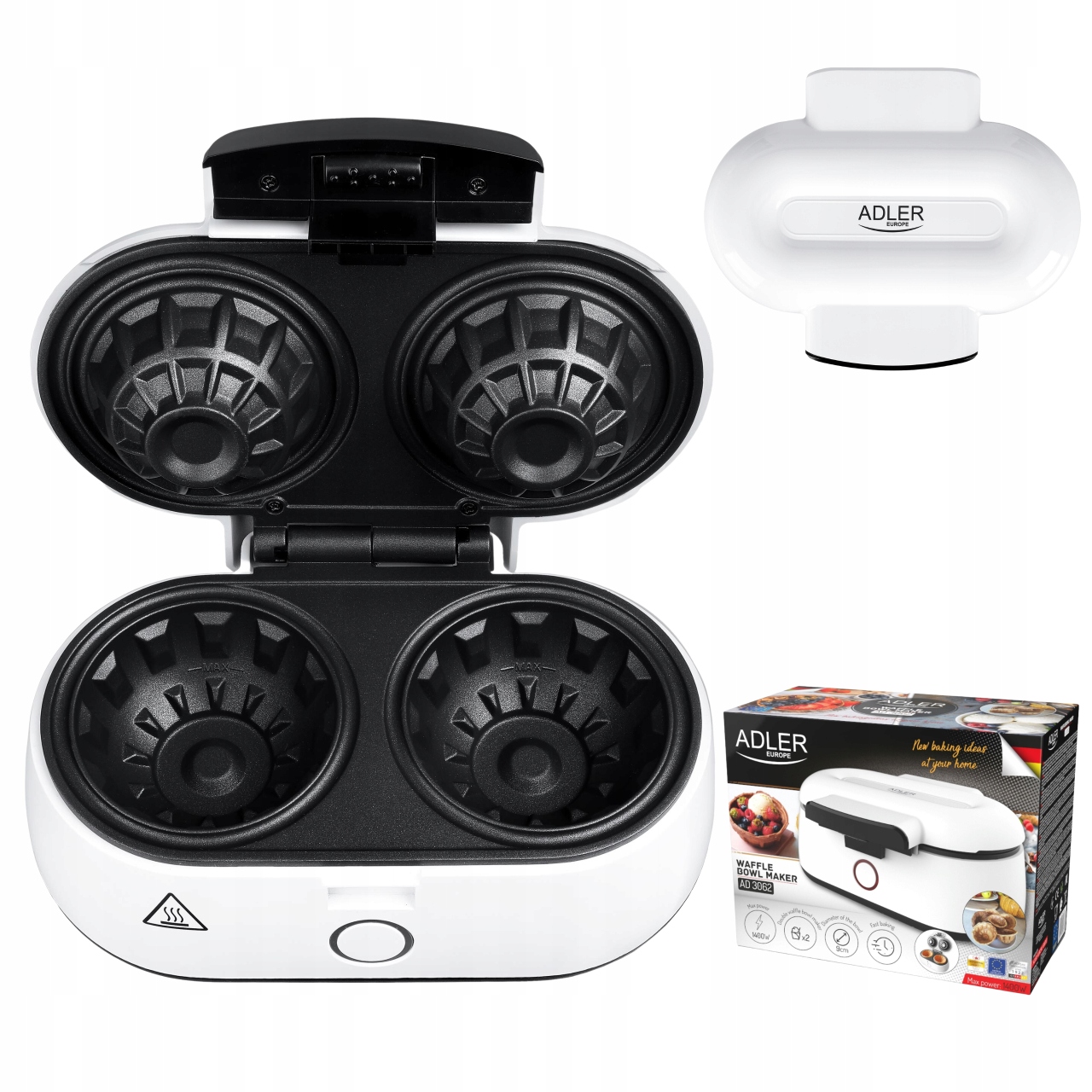 Wypiekacz do miseczek waflowych Talitor ADLER AD 3062 – Idealne do słodkich i wytrawnych potraw