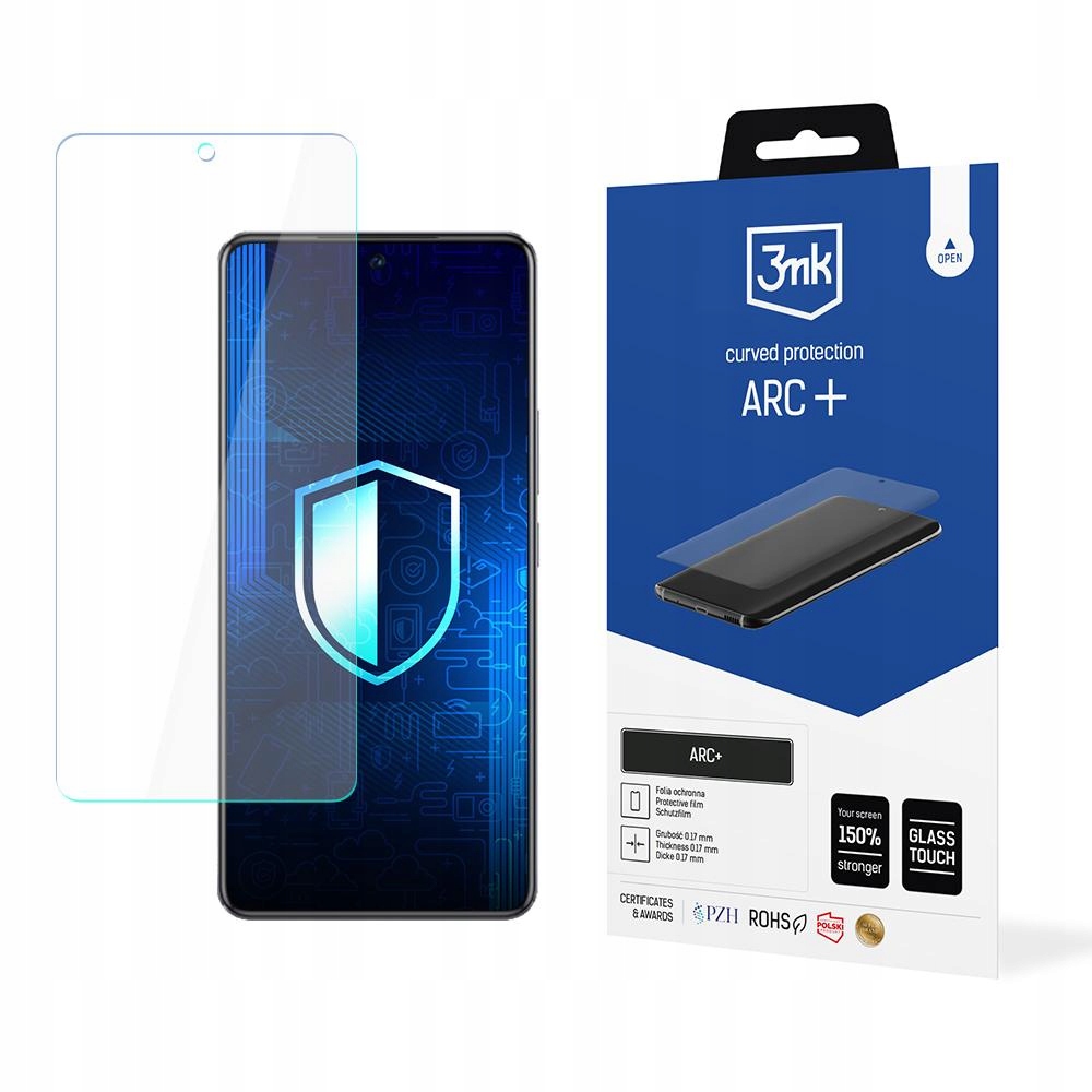 VIVO S16E - Folia ochronna 3MK ARC+ dla zaokrąglonych ekranów