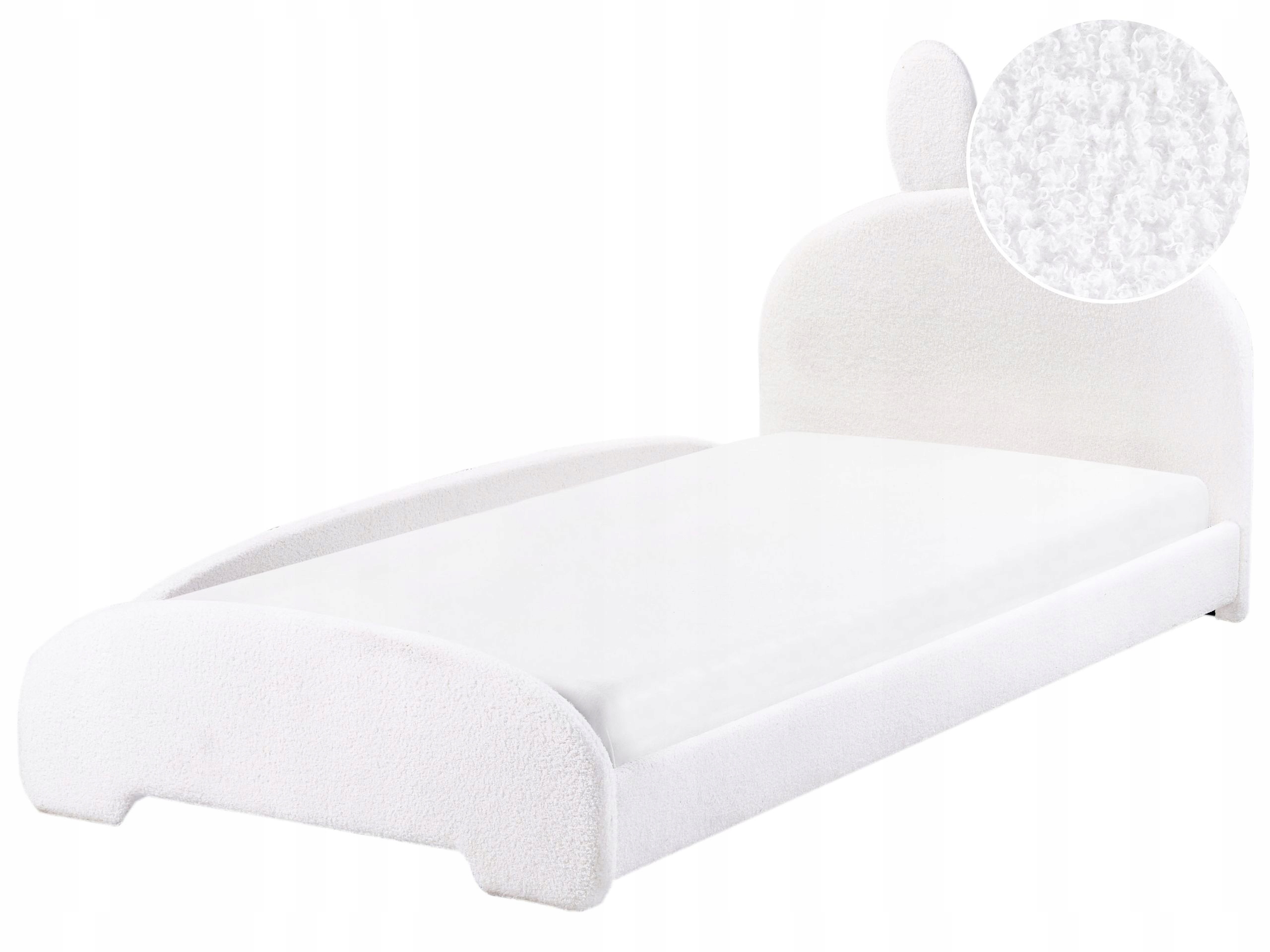 Łóżko dziecięce Królik Boucle PERROS 90 x 200 cm – Urok i komfort w pokoju Twojego dziecka