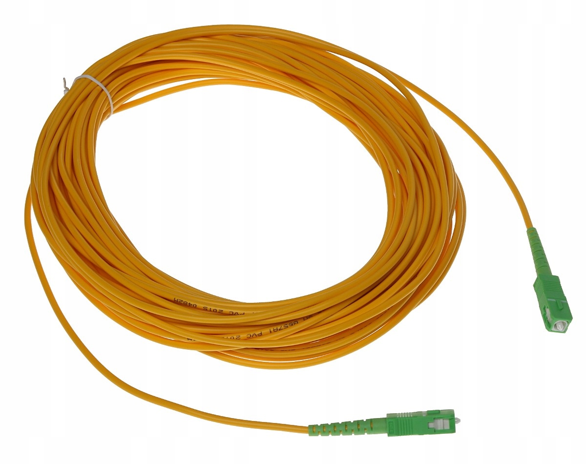 PATCHCORD JEDNOMODOWY PC-SC-APC/SC-APC-20 20m – Idealne rozwiązanie do przesyłania sygnałów optycznych