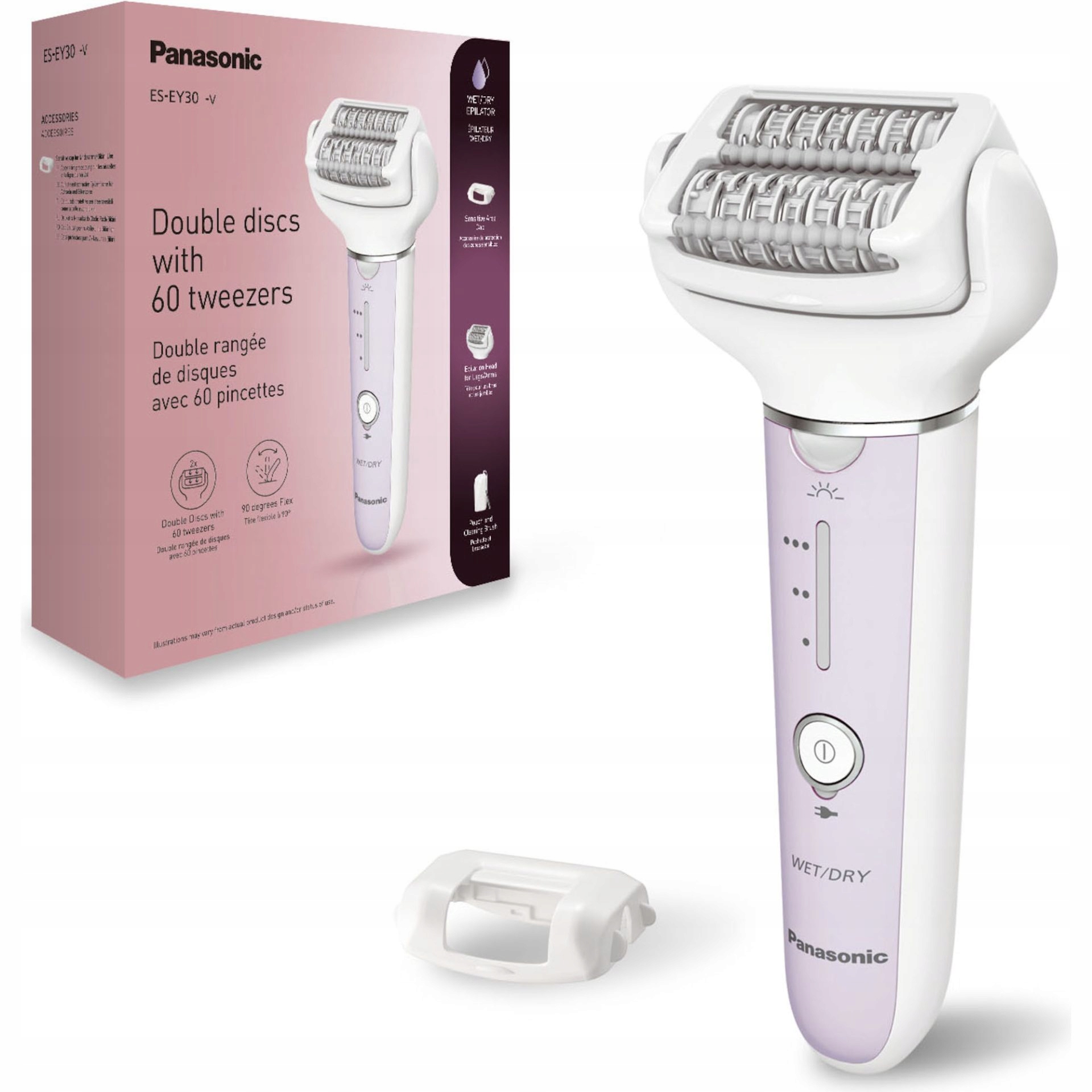 Depilator Panasonic ES-EY30A – Efektywna depilacja z podwójnymi dyskami