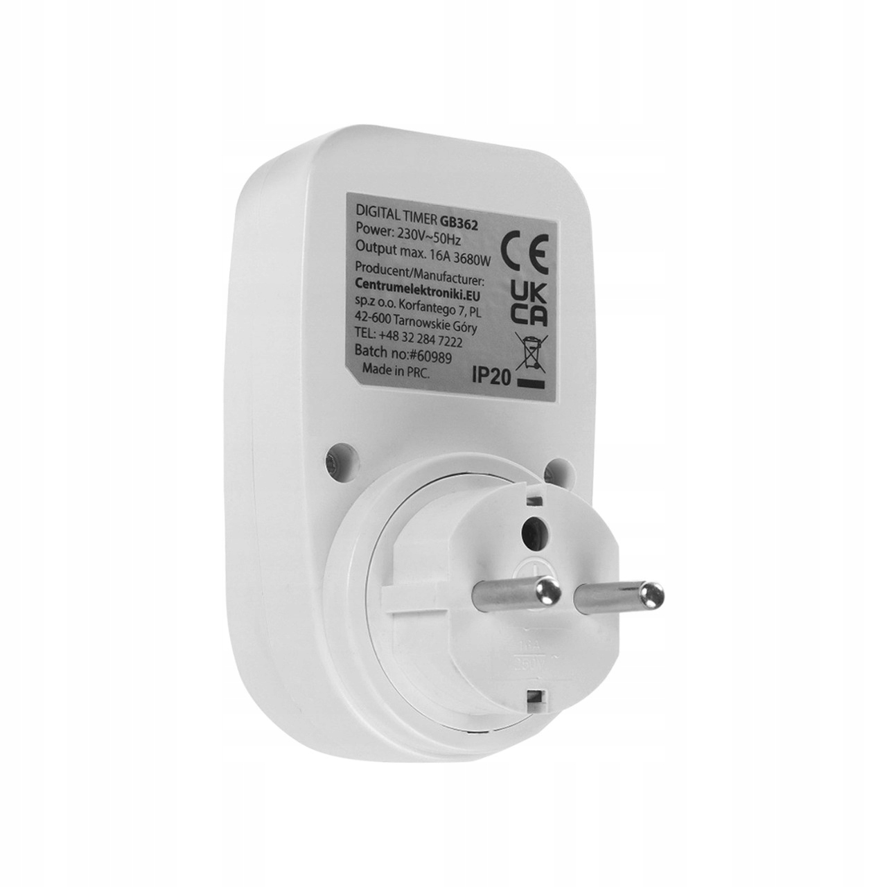 Maksymalne obciążenie 3680 W – Idealne do różnych urządzeń