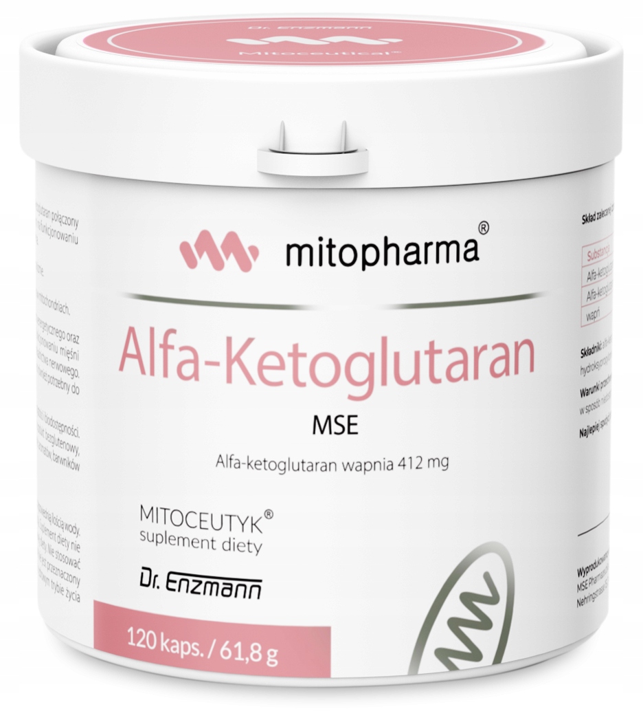 DR. ENZMANN MSE Alfa-Ketoglutaran MSE – Suplement diety dla zdrowia i energii