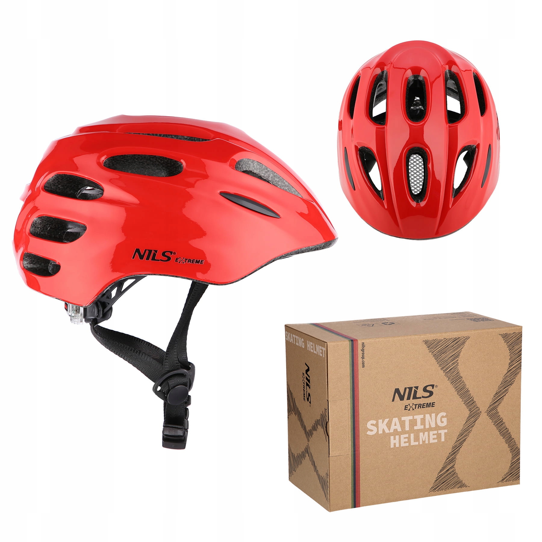 MTW01 LED Kask Czerwony Rozm. S (44-50 cm) Nils Extreme – Bezpieczeństwo na pierwszym miejscu