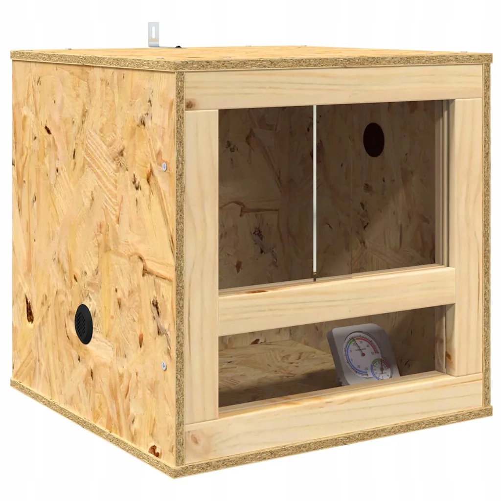 vidaXL Terrarium Brązowy 40 x 40 x 40 cm OSB – Idealne miejsce dla Twoich zwierząt