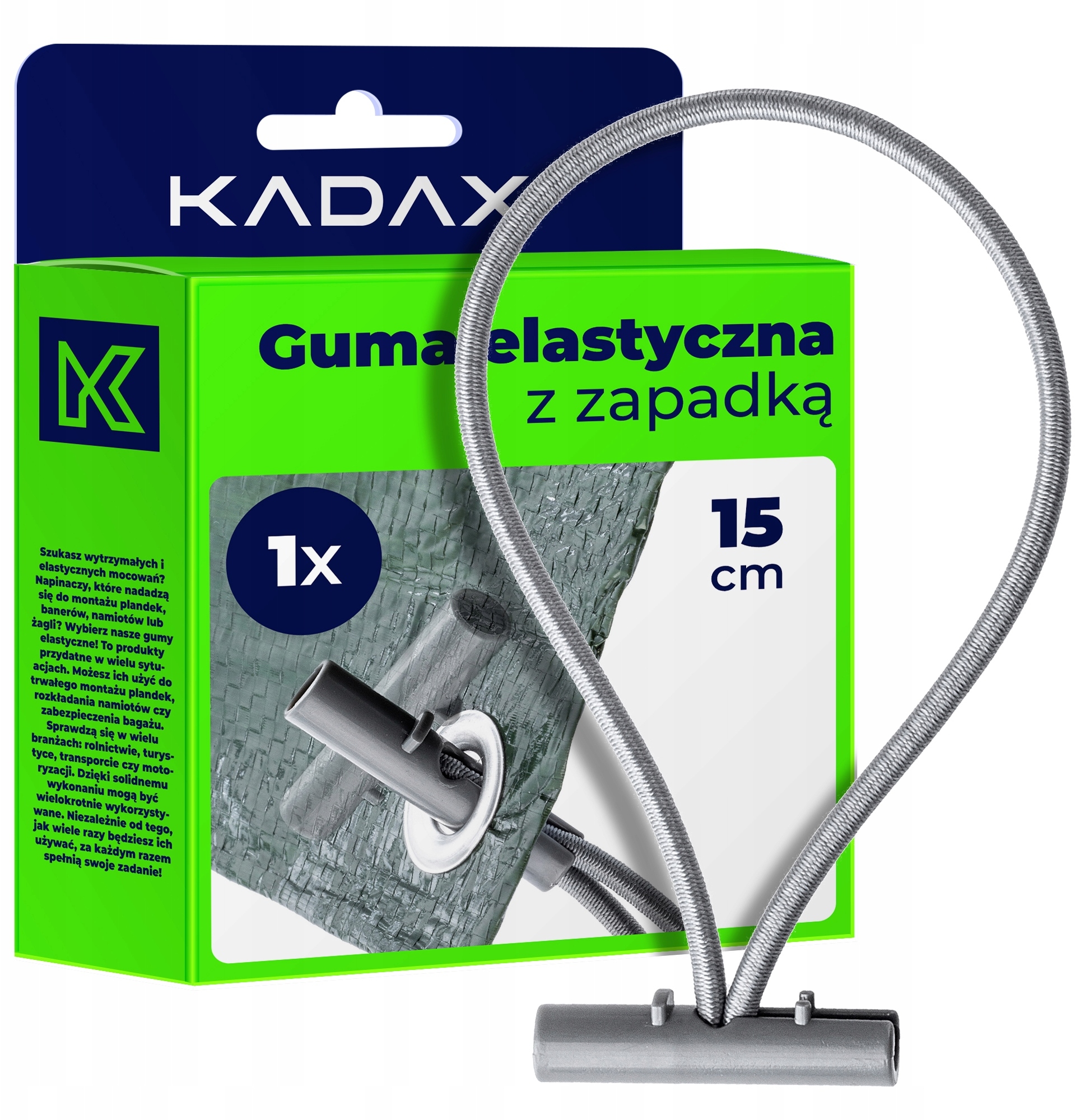 Guma Zestaw Gum Do Plandek Linka Z Zapadką 10szt – Wytrzymałe mocowanie na każdą okazję