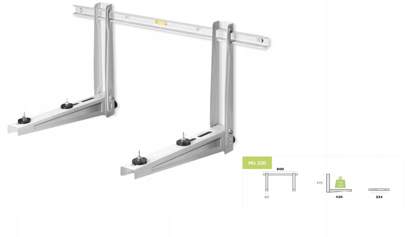Wspornik Klimatyzatora Rodigas MS230 420 MM – Solidne wsparcie dla Twojej klimatyzacji