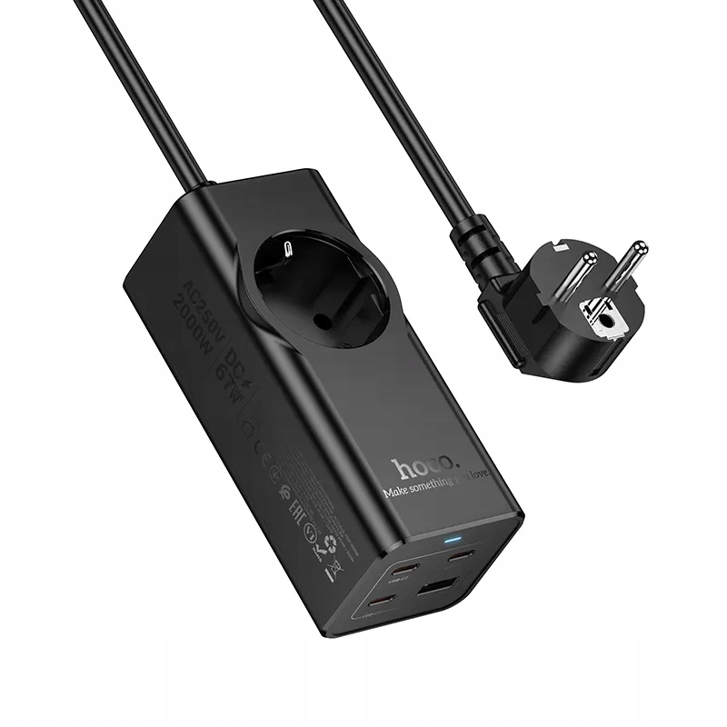 Wbudowane gniazdo USB A oraz trzy porty USB-C – Ładowanie wielu urządzeń jednocześnie