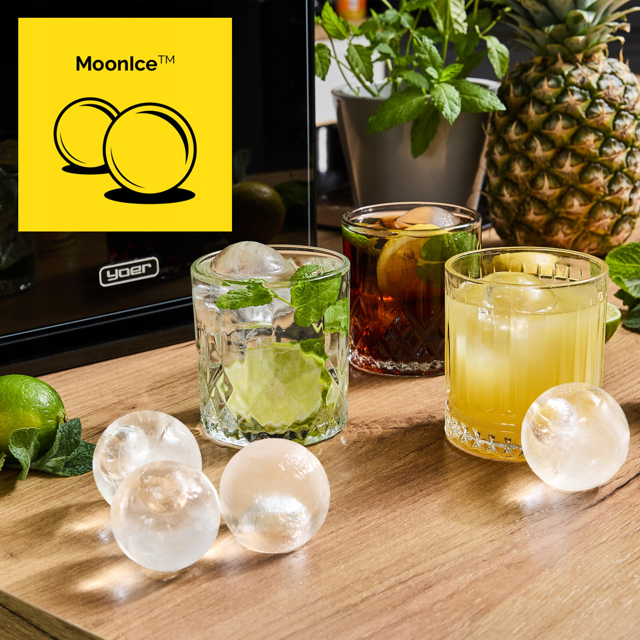 Duże kule lodowe – Idealne do drinków i koktajli